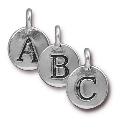 Width Height Antique Silver-Plated Pewter TierraCast Charm 16.6mm 11.6mm Letter X Made in the USA