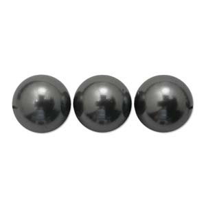 Swarovski Crystal Pearl Beads 6mm Dark Grey x10