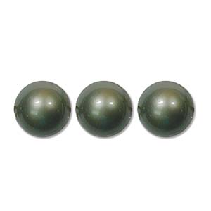 Swarovski Crystal Pearl Beads 10mm Powder Green x1
