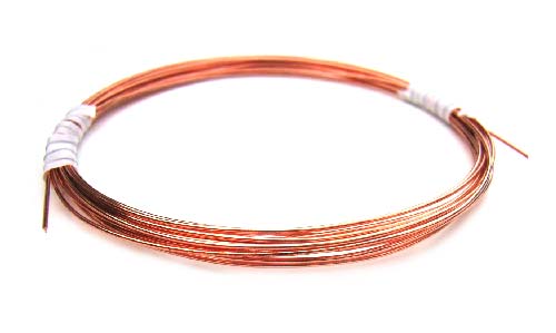 Rose Gold Filled 14kt 16g Round Soft Wire per half ft - 15cm