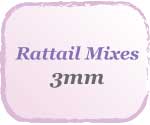 3mm Beadsmith Rattail Colour Mix Packs
