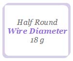 Half Round - 18 Gauge Parawire