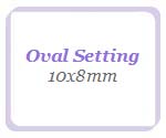 10x8mm Oval Settings