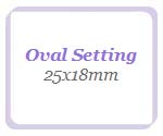 25x18mm Oval Settings