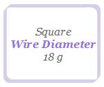 Square - 18 Gauge Parawire