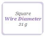 Square - 21 Gauge Parawire