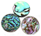 Abalone Shell - 30mm Focal Coin Pendant Bead x1 