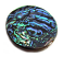 Abalone Shell - 30mm Focal Coin Pendant Bead x1 