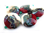 Electra Shards II 22x8mm Buttons - Ian Williams Artisan Glass Lampwork Beads 