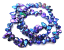 Erose Shell Beads 15" - 40cm strand - Blue Iris AB 