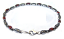 Sterling Silver Bracelet Marcasite & CZ Red Cubic Zirconia 7.5" - 19cm 