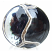 1.5" Dark Storm Lentil 36mm ~ Ian Williams Handmade Artisan Glass Lampwork Pendant Bead x1 