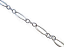 Sterling Silver Chain ~ Large Oval 3.5x8mm / Tiny Oval 2x3mm (Shiny Etched) per foot (30cm) 