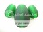Frosted Emerald Green Eggs Set of 3 Artisan Glass Lampwork Beads 