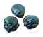 Freshwater Pearl Beads - Coins 10mm Dark Teal bead