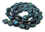 Freshwater Pearl Beads - Coins 10mm Dark Teal strand