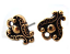 TierraCast Pewter Antique Gold Plated Duchess Earring Posts x1pr 