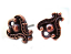 TierraCast Pewter Antique Copper Plated Duchess Earring Posts x1pr 