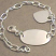 Sterling Silver Charm Bracelet with Balloon Clasp, 6" long (Blank ID) 