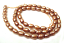 Freshwater Rice Pearl Beads 6x5mm 16" Strand - Cocoa  strand