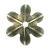Trinity Brass Antique Silver 10mm Petal Bead Cap Top