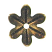 Trinity Brass Antique Gold 10mm Petal Bead Cap Underside