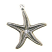 Trinity Brass Antique Silver 23x20mm Star Fish Charm x1 