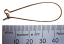 Brass ~ Natural Vintaj Long Loop Arched Earhook Wires 45 x 17mm x1pr 