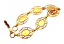 Gold Plated 7.5" Bracelet Base Settings for 10x8mm Oval Cabochons x1 
