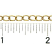 Trinity Brass Antique Gold 4.5x3.2mm Medium Oval Curb Chain (open link) per x1ft - 30cm 