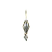Trinity Brass Antique Gold Leverback Earring with Shell Front