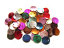 Shell Charms 12.5mm Round Dyed Mixed Colour x50 all