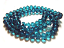 Imperial Chinese Crystal Roundelle Beads 14x10mm Blue Zircon strand