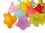 Lucite Flowers 12x17mm Daffodil Frosted Acrylic Bead 13g Soup Mix Close up