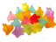 Lucite Flowers 12x17mm Daffodil Frosted Acrylic Bead 13g Soup Mix