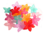 Lucite Flowers 28x26x7mm Frangipani Frosted Acrylic Bead 14g Soup Mix 