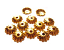Bead Caps 5.5mm Gold Brass - Embossed Flower 5.0g (100pc) 