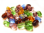 Transparent Glass Beads 12x8.5x8mm Twist Nugget - Soup Mix x28 beads full pack 02