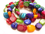 Shell Polished Chip Beads 13x10mm Multi Colour Mix c