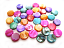 Shell Coin Button Beads 10mm - Multi Mix 20g (x36 approx) 