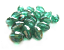 Imperial Crystal Olive Beads 8x6mm Seagreen Ab Lustre x18