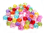 Acrylic Transparent 11.5x7mm Faceted "Crystal" Roundelle Beads 25g (x48pc) Soup Mix 