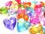 ylic Transparent 12.5x12mm Faceted Heart Beads 25g (x43pc) Soup Mix close up 