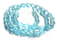 Fire Polished Glass Beads 6.5x5mm Nugget - Aquamarine x54 