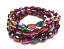 Imperial Crystal Olive Beads 8x6mm Rainbow Iris Metallic x72