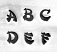 4mm Alphabet Stamp Set - Geisha Upper Case - ImpressArt 2