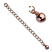 Rose Gold Filled Extender Chain with Bead Charm x1 