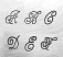 ImpressArt UK - Royal Crest Alphabet Upper Case Letter 6mm Stamping Set Close up