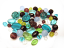 Glass Beads, Blues, Green Amethyst - Soup Mix 50 grams 