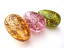 Glitter Flakes Eggs Set of 3 Artisan Glass Lampwork Beads - Ian Williams
